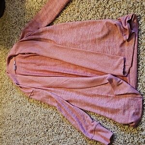 NWOT Heather Pink cardigan tunic length